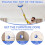 Fentar Drywall Pole Sander Assemblable, 170cm Extension Sanding Pole with 10 Replaceable Sanding Sheets 4