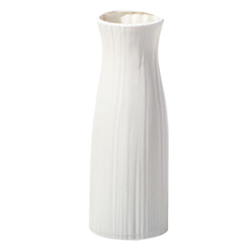 Shatterproof Milky White Vase Imitation Ceramic 1 Pc