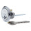 Yale Yale Replacement Rim Cylinder, Suitable for Doors, 4 Keys Provided, P-chrome, 4 Keys, 38 - 57 mm 2