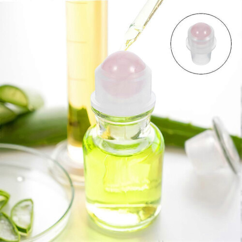 4Pcs Pink Jade Roller Balls for Essential Oil Bottles Replacement Inserts 2