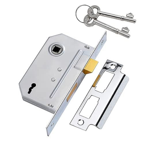 Yale Yale 2 Lever Mortice Basic Security, Polished Chrome, 2.5 Inch/64 mm 2