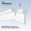 HNNHOME White Shower Screen Seal Strip for Folding Doors - 1 Metre 2
