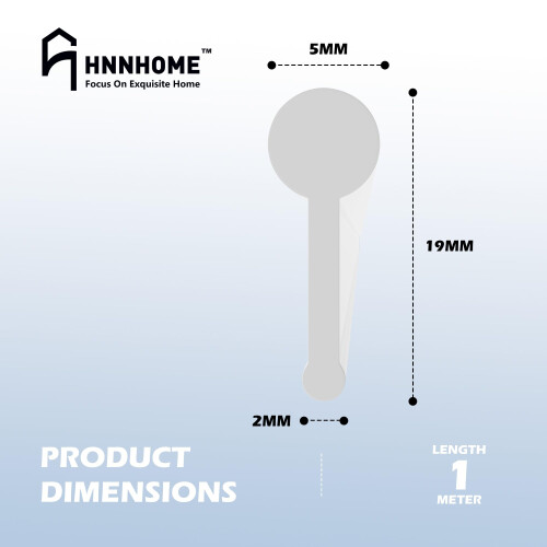 HNNHOME White Shower Screen Seal Strip for Folding Doors - 1 Metre 2