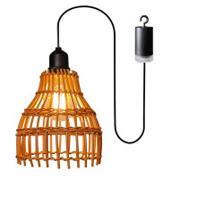 Boho rattan pendant lamp outdoor weatherproof lantern