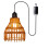 Boho rattan pendant lamp outdoor weatherproof lantern 1
