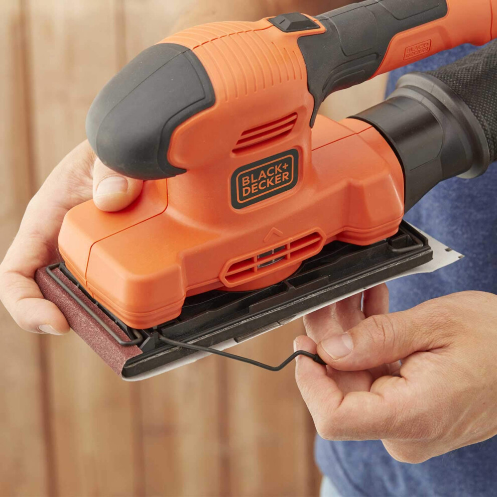 Black+Decker 240 V Finishing Sander Power Tool 1/3 Sheet With 2Mm Orbit Diameter, Bew220-Gb 5051226923623