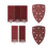 40 Pieces Sanding Pads, 11 Hole Sanding Sheets Hook and Loop 8Pcs Each Assorted 40/60/80/120/180 Grits 3