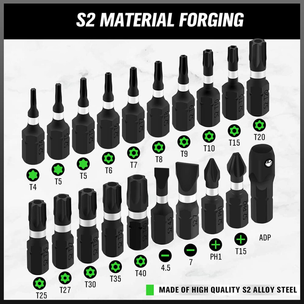 20Piece Torx Screwdriver Bit Set T4t40 Security Torx Bit Set Tamper Re 5007575984167