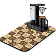 Koffiemat 19x12 inch, absorberend, antislip, siliconen