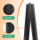 sourcing map Folding Straight Ruler 30cm Metric with Angle Line Black 5