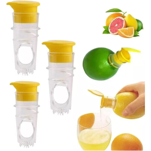 Mini manual lemon squeezer with lid, 1 piece