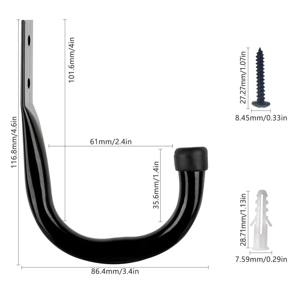 Wmymon Heavy Duty Hooks Garage Hooks Ladder Hooks Hook For Hanging Hea 5005392369556