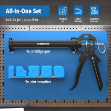 9 Caulking Gun for 310ml Cartridges – Heavy Duty Steel Frame – DripFre