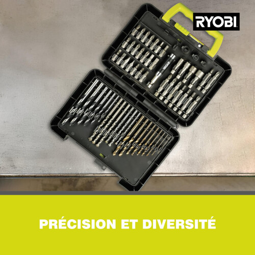 Ryobi Ryobi bit and Drill Set 60 Pieces RAK60DDF Accessory Set for Drilling 2