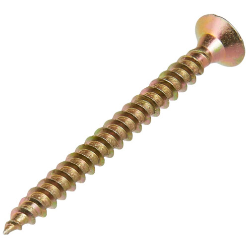 Forgefix ForgeFix Multi-Purpose Single Thread Screws | 4.0 x 45mm | Zinc Yellow Passivated | Box 200 1