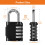 NAGE Padlocks with Code 4 Digit, Combination Padlock for Gym Locker, Code Padlock for Indoor Security and Outdoor Durability, Number Lock for Gym 4