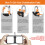 NAGE Padlocks with Code 4 Digit, Combination Padlock for Gym Locker, Code Padlock for Indoor Security and Outdoor Durability, Number Lock for Gym 5