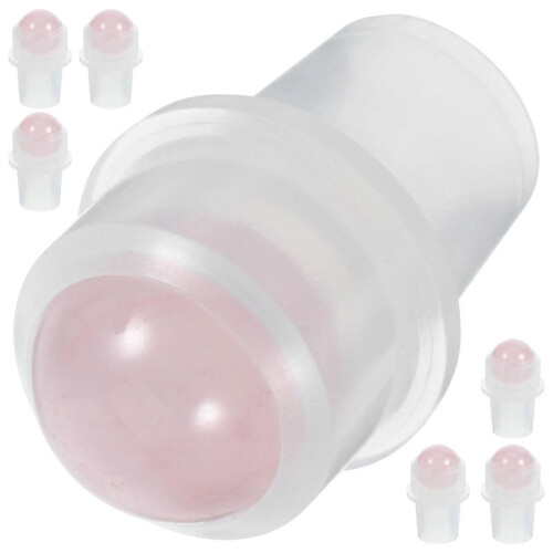 Smooth Pink Jade Essential Oil Bottle Rollers for Bottles 8Pcs 2