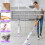 Microfibre Spray Mops for Floor Cleaning, Hardwood Spray Mop with 4