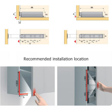 YUOIP Push to Open Door Catches Magnetic Latch Open and Close The Doo