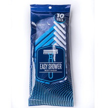 Rasoir de Corps Jetable Facile à Utiliser pour Hommes (Pack de 10) - Rasoirs Sensibles (Bleu)