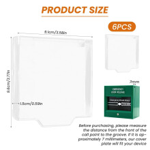 Hinged Call Point Cover 6 Pack Clear Plastic Fire Alarm Protective Cov