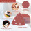 60 Pcs Mouse Sanding Pads, Multi Tool Sanding Pads for Mouse Sander Pads, Hook and Loop Sanding Sheets 3