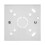 Evoges Pattress Box White 32mm Deep – PVC Surface Back Box with Knockouts, Rounded Corners 3