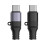 Robuster USB-C-zu-Aux-Adapter aus ABS-Metall für-dunkelgrau 2