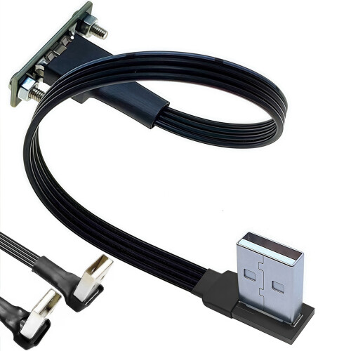 Câble d'extension USB 2.0 léger avec fonction de montage-0,3 mR 1