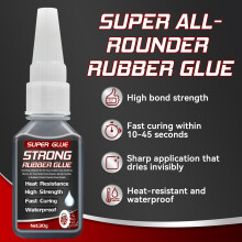 Aarovibe Rubber Glue Extra Strong Waterproof 30g Black Rubber Cement f