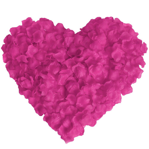 100 Artificial Burgundy Rose Petals Silk Decor 1