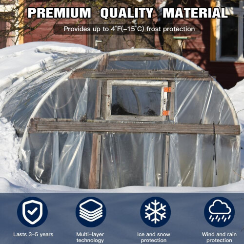 2 x 3M Heavy Duty Polythene Plastic Sheeting Thickened Plastic Dust Sh 1