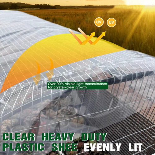 2 x 3M Heavy Duty Polythene Plastic Sheeting Thickened Plastic Dust Sh 2