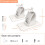 Supports de rideaux blancs universels réglables (lot de 4) 5