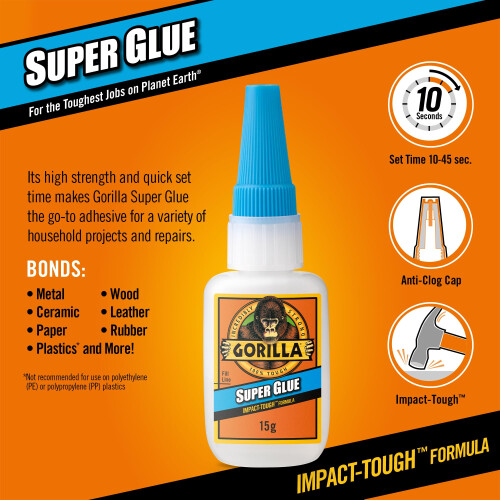 Gorilla Gorilla Super Glue 15g (6 Pack) 2