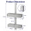 Kitsure Over Door Shower Caddy, 2-Tier Hanging Bathroom Shelf, Silver 2