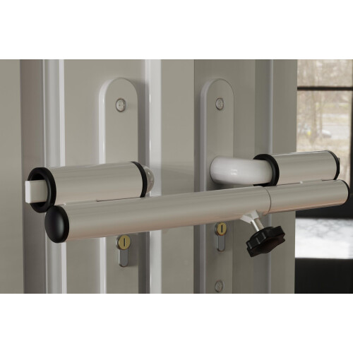 Sevko Patio Door Lock with Protection Inserts, Prevents Scratches, Easy Install, Extra Security, White 1