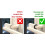 Sevko Patio Door Lock with Protection Inserts, Prevents Scratches, Easy Install, Extra Security, White 3