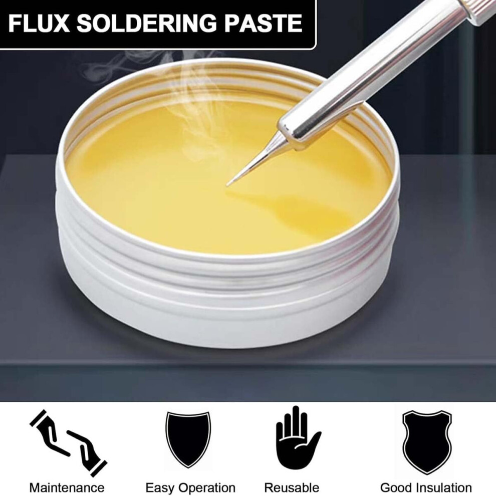 Solder Flux Paste 50G Rosin Solder Flux Tin Paste Solder Grease No-Clean Lead-Free Flux Environmentally Friendly Solder Paste Welding Repair Tool For 5051226997051