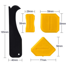 Kuuqa Silicone Sealant Scraper Smoothing Tool Caulking Tool Kit Grout Finishing Tools for Bathroom Kitchen Room,Set of 9