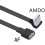 Câble d'extension USB 2.0 souple et Flexible,-1m tête droite 6