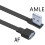 Câble d'extension USB 2.0 souple et Flexible,-1m tête droite 7