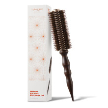 Professional Thermal Round Brush for Blow Drying - Aluminum Body & Nylon Pins. Precise Heat Styling and Maximum Volume - Lightweight