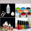 Aidi Quilling Glue Needle Tip Glue Bottle 5 PCS 10 ml Bottles Precision Tip Applicator Bottles 4