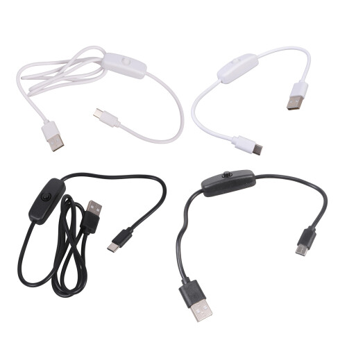 Câble de chargement USB vers Type C doté-Blanc 1m 1