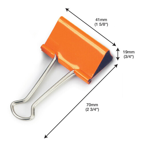 Rapesco FBC41COL 41 mm Foldback Clips, Assorted Colours, Pack of 10 1