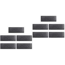 Autocollants Lettres Clavier Noir PVC Adapté Maison
