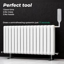 Prozwee Transparent Central Heating Dosing Tool,Radiator Dosing Funnel - For Adding Fernox central heating inhibitors, sludge removers, leak sealants