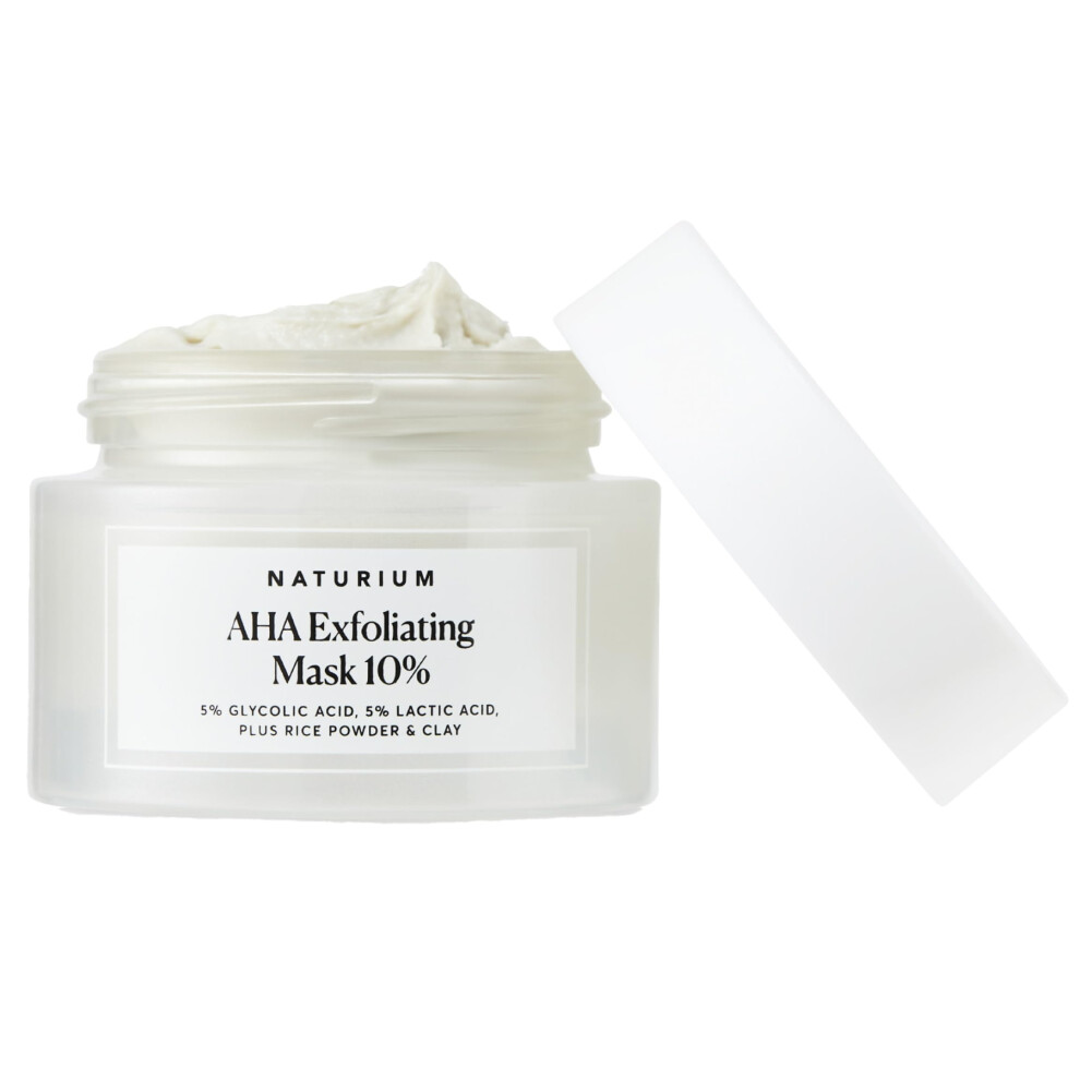 Naturium Aha Exfoliating Mask 10%, Exfoliating Skincare With Glycolic & Lactic Acids, Resurfaces Skin For Radiant Complexion, Vegan & Cruelty-Free, 1.